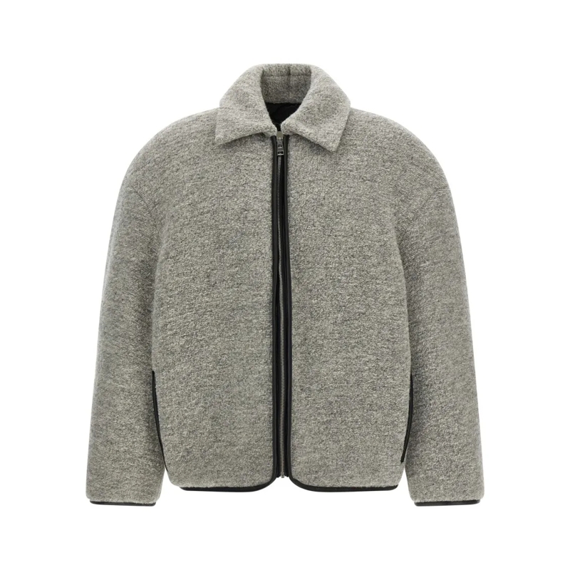 J.W.Anderson  Contrast Trim Casual' Jacket Grey