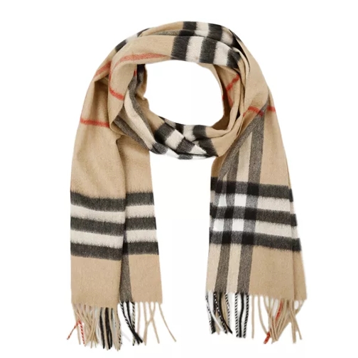 Burberry Giant Icon Cashmere Scarf Camel Check Kasjmier Sjaal