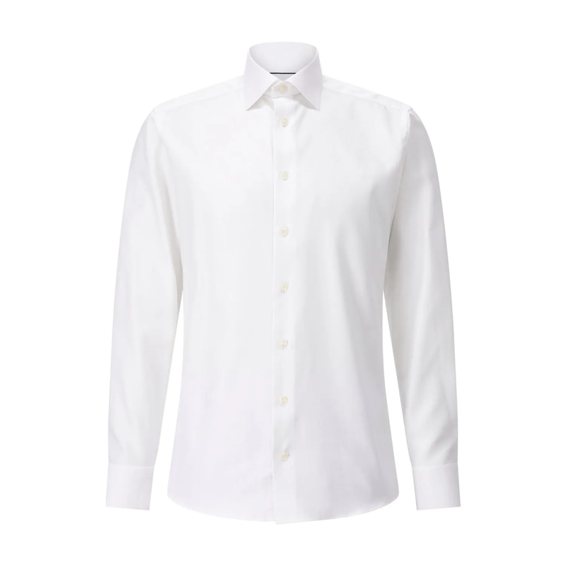 Eton Polo Slim-Fit Twillhemd Weiß