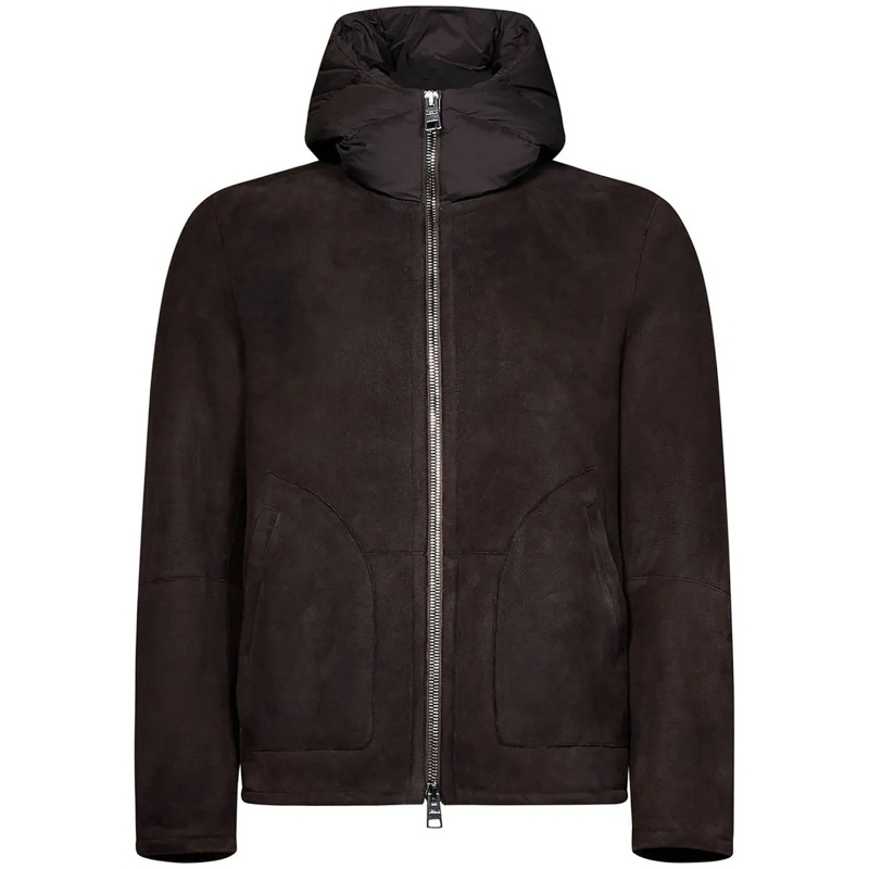 Herno T-Shirt HERNO Shearling Jacket braun