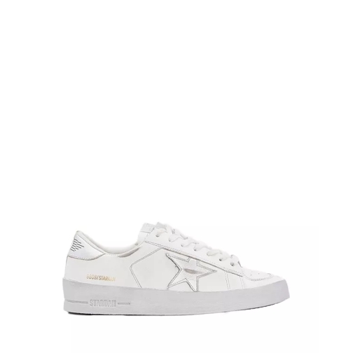 Golden Goose White Front Lace-Up Sneakers White låg sneaker