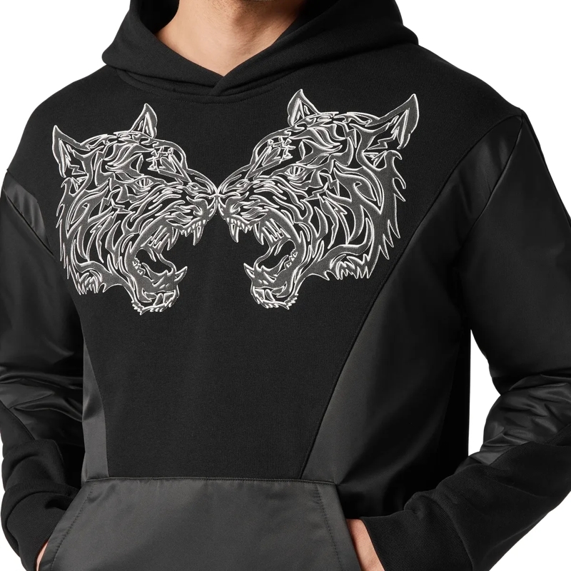 Plein Sport Top Hoodie Tiger schwarz(Image 5)