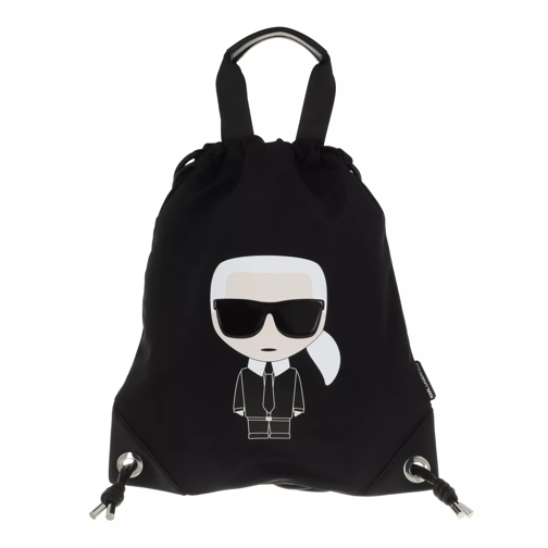 Karl Lagerfeld K/Ikonik Nylon Flat Backpack Black Ryggsäck