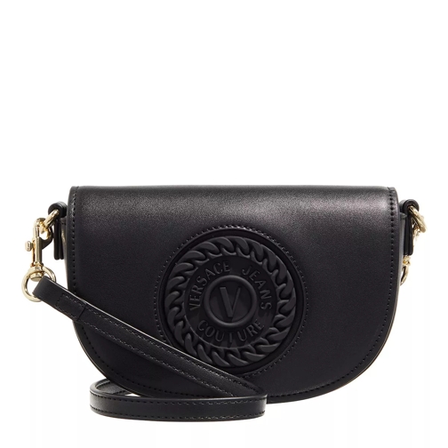 Versace Jeans Couture V Emblem Black Shoulder Bag