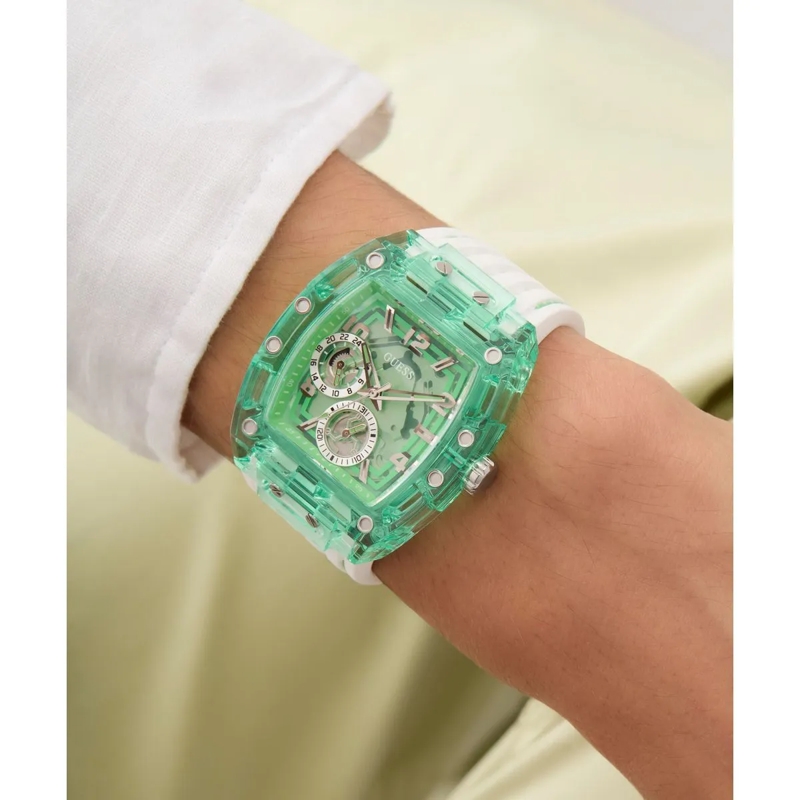 Guess Quarzuhr Quarz-Analoguhr Phoenix weiss(Image 5)