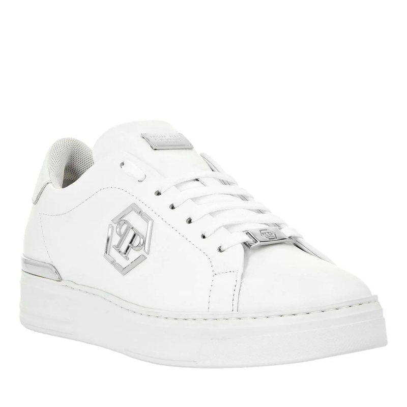 Philipp Plein Low-Top-Sneaker Hexagon Leather Lo-Top Sneaker Black(Image 2)