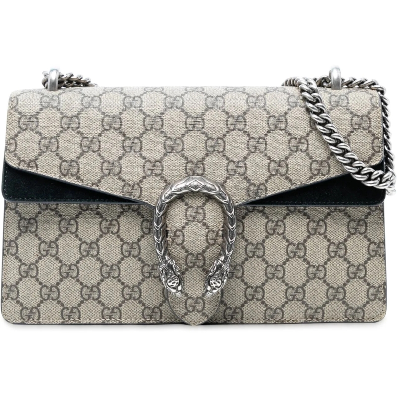 Gucci Schultertasche Small GG Supreme Dionysus Shoulder Bag braun