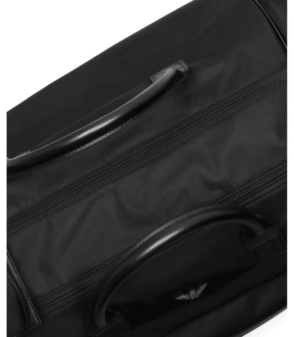 Emporio Armani Reistassen Black Duffle Bag in zwart