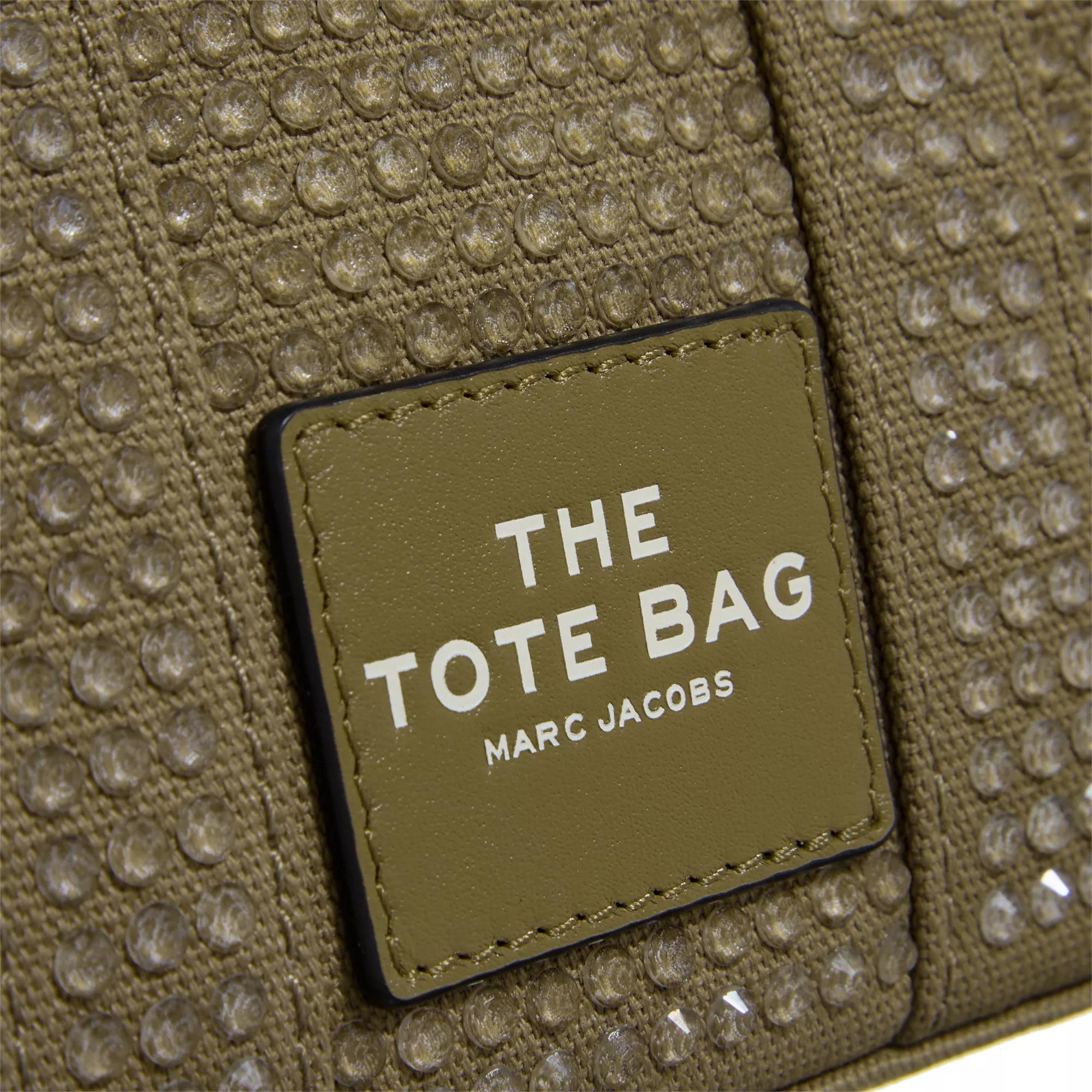 Marc Jacobs Shoppers & Totes The Mini Crystal Canvas Tote Bag in groen