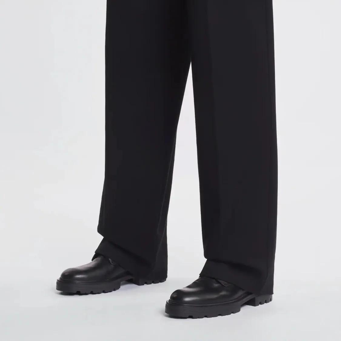 Thumbnail - Polished Leather Derby Shoes - Gr. 10 - in Schwarz