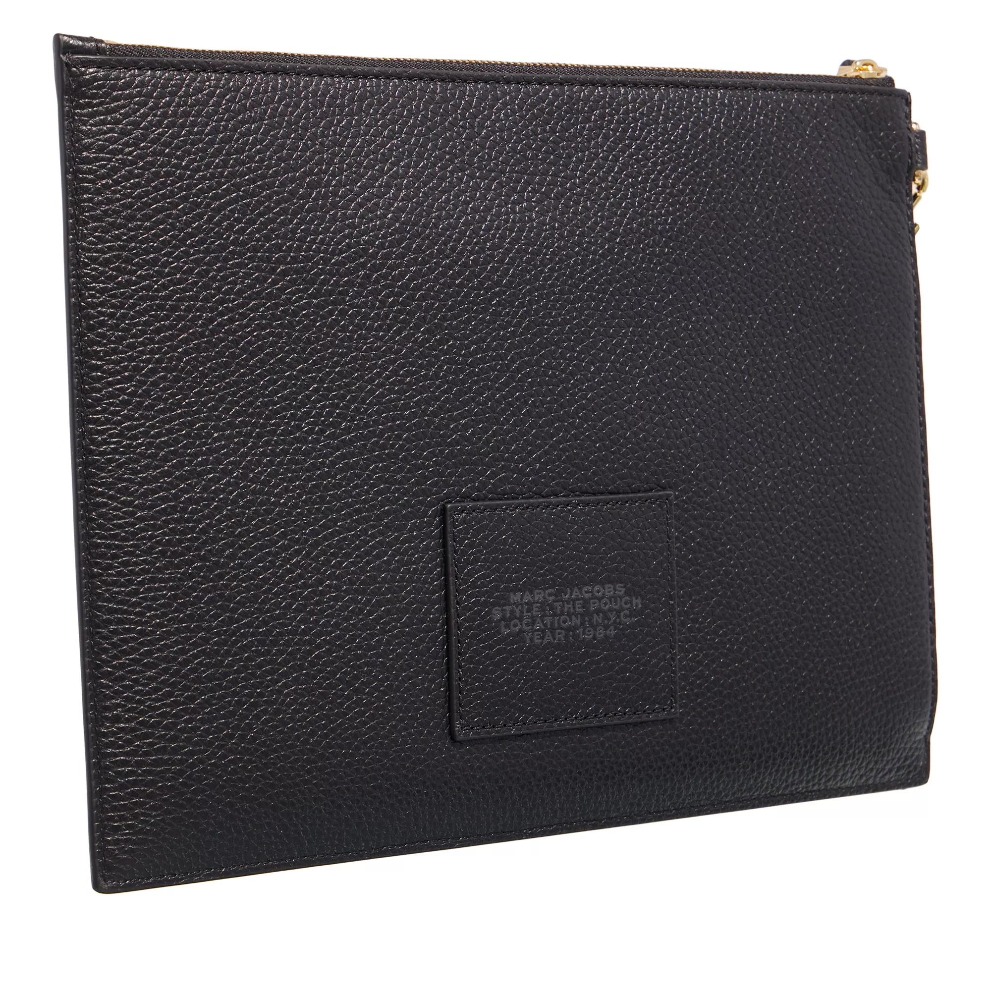 Leather The Items Wallet Black Clutch