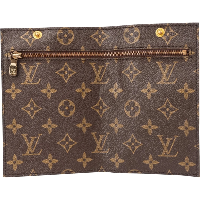 Louis Vuitton Tote Louis Vuitton Canvas Monogram Randonnee Clip Clutc braun