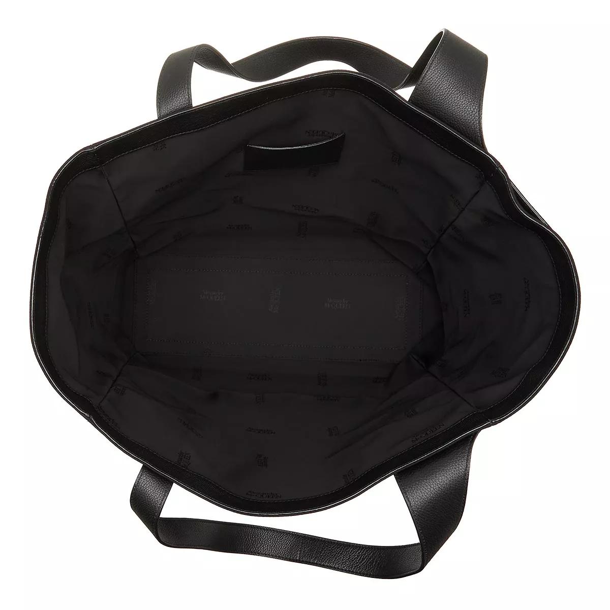 Alexander McQueen Shopper with logo embroidery Black