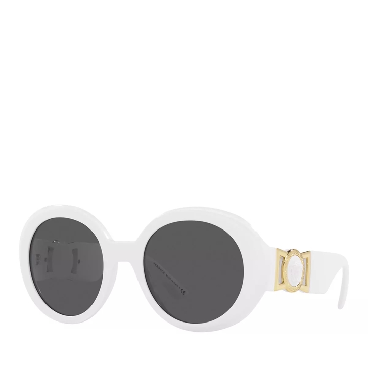 Versace black discount and white sunglasses