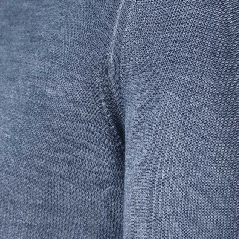 CALIBAN Pullover Pullover aus Kaschmir-Seiden-Mix blau(Image 3)