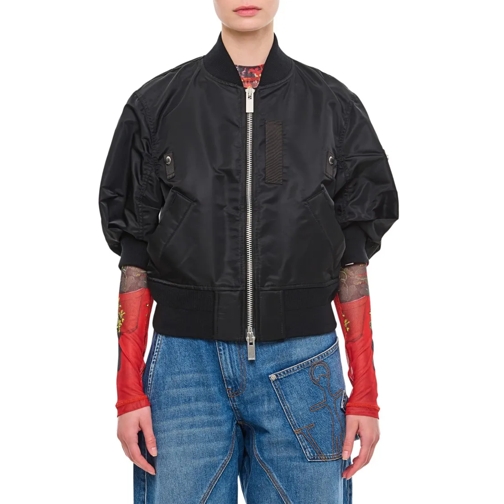 Sacai Nylon Twill Blouson Black Bomberjackor