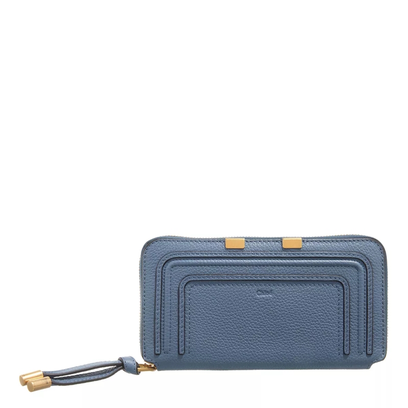 Chloé Portemonnaie mit Zip-Around-Reißverschluss Marcie Wallet Graphite Navy