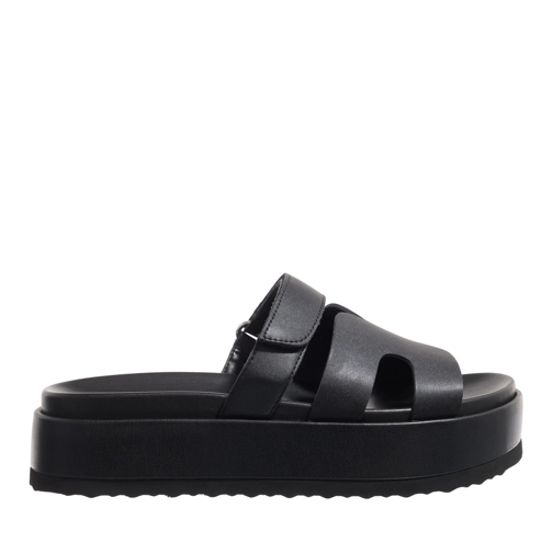 Steve Madden Slide Bigmissile Black Action Leather