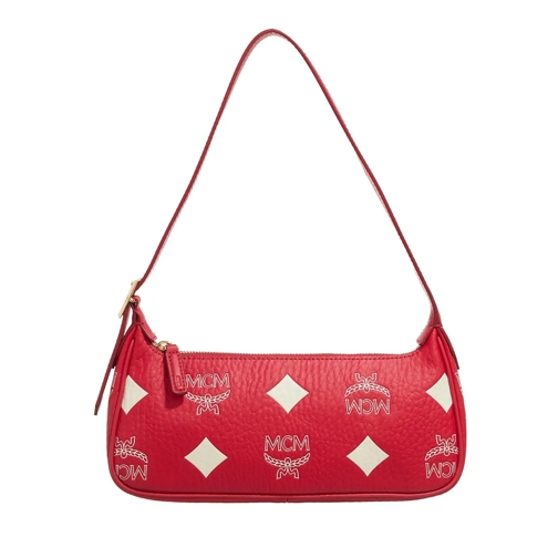 MCM Schultertasche Aren Maxi Mn Vi Shoulder Bag Sml Xf Candy Red (Egret)