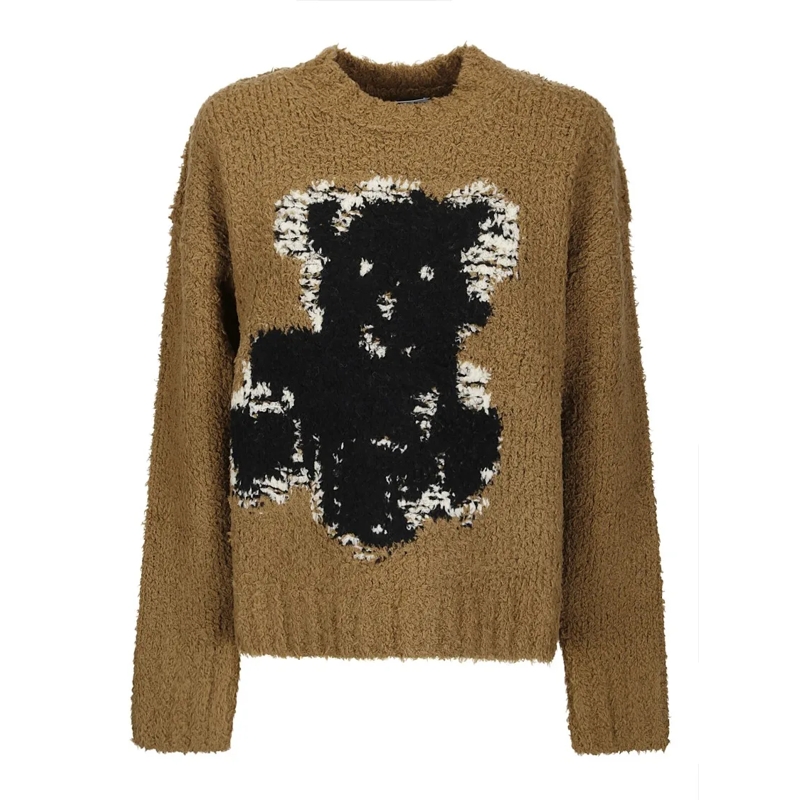 Acne Studios Pullover Roundneck Knitted Sweater Brown