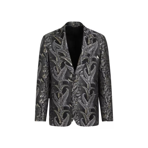 Etro Evening Multicolor Grey Polyester Jacket Grey Blazer