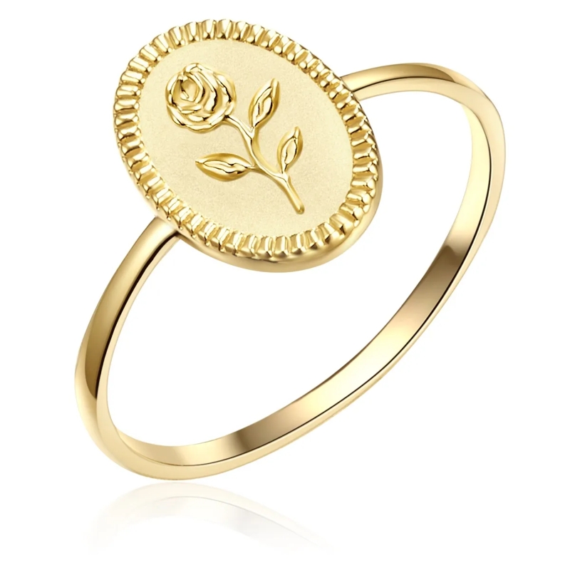 Glanzstücke München Ring Sterling Silber Ring Blume gold(Image 4)