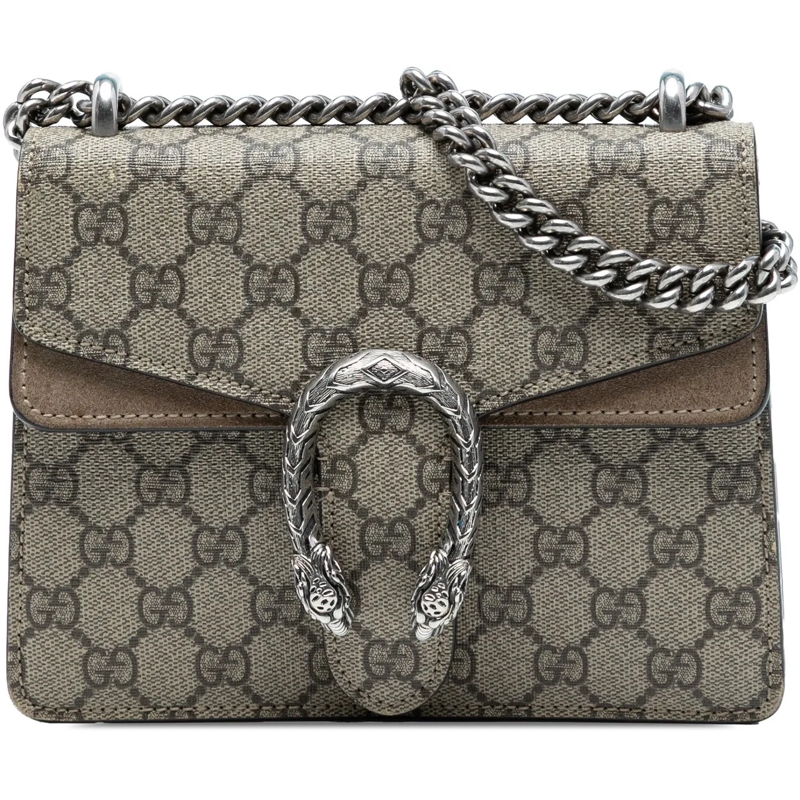 Gucci Schultertasche Small GG Supreme Dionysus Crossbody braun