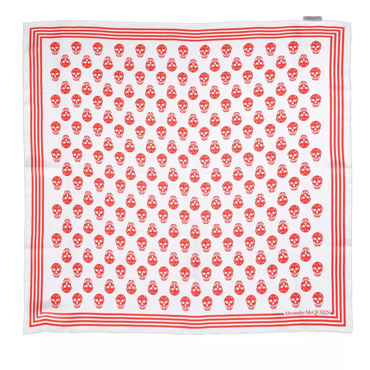 Alexander McQueen Tücher & Schals - Biker Scarf 90X90 - Gr. unisize - in Rot - für Damen