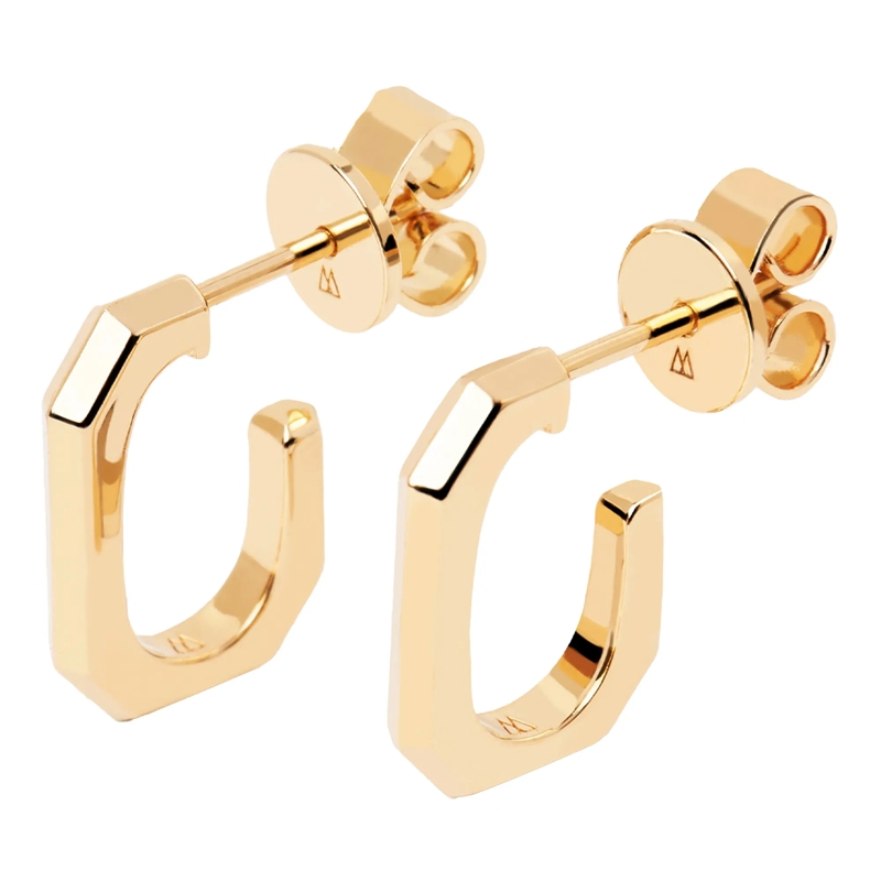 PDPAOLA Ohrstecker 925er Sterlingsilber The Chain gold(Image 2)