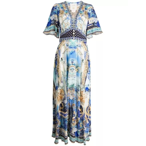 Camilla Maxi Dress Views Of Vesuvius Multicolored Multicolor Abiti maxi