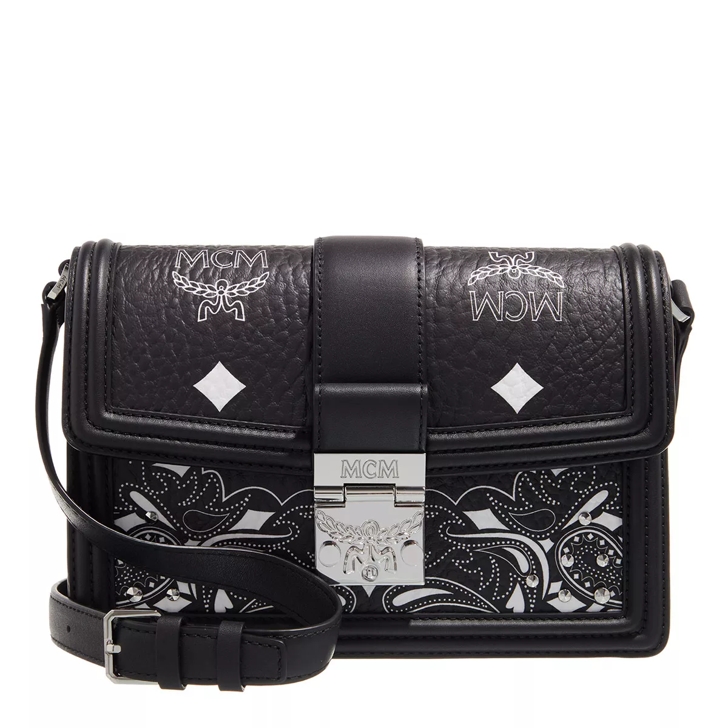 Mcm shoulder shop bag black