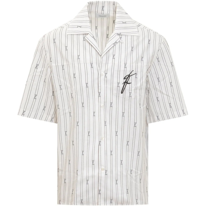 Salvatore Ferragamo Haut décontracté Camicia F weiß
