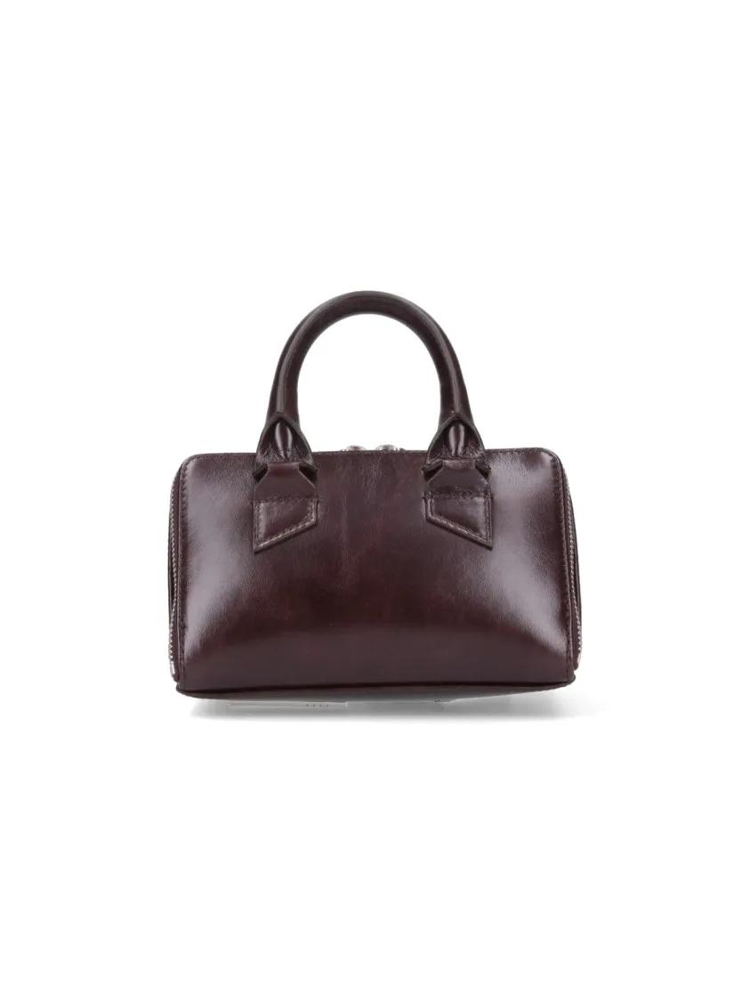 The Attico Shoppers & Totes "Friday" Mini Bag – Burgundy in bruin