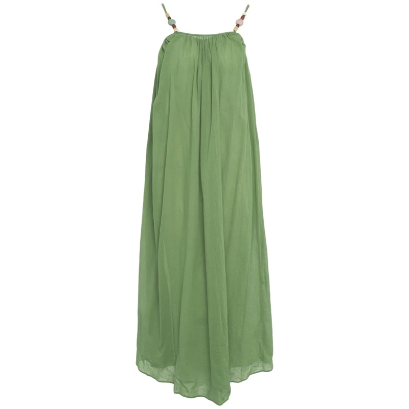 Love Stories Midikleid Maxi dress with beads 'Apricot' grün