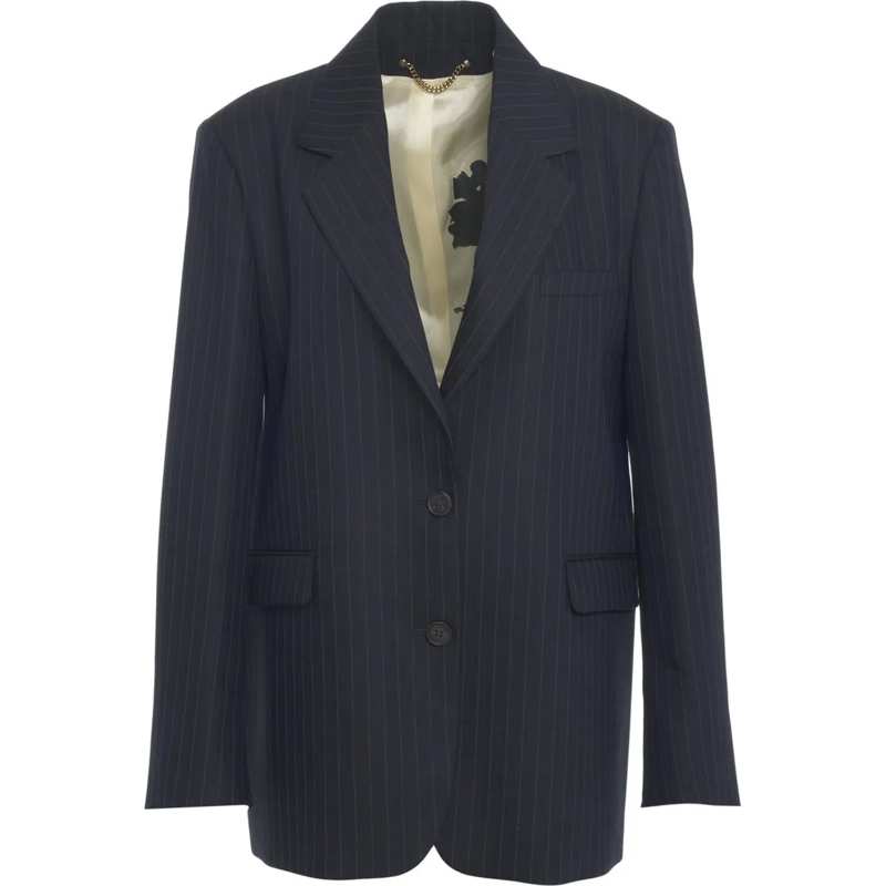 Golden Goose Blazer Blazer with pinstripes blau