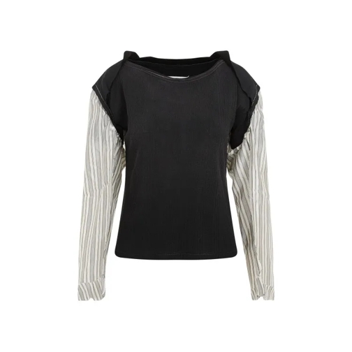 Maison Margiela Black Cotton T-Shirt Black 