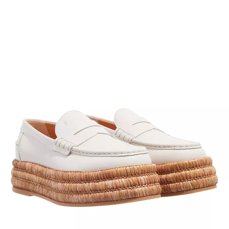 White platform loafers store women's