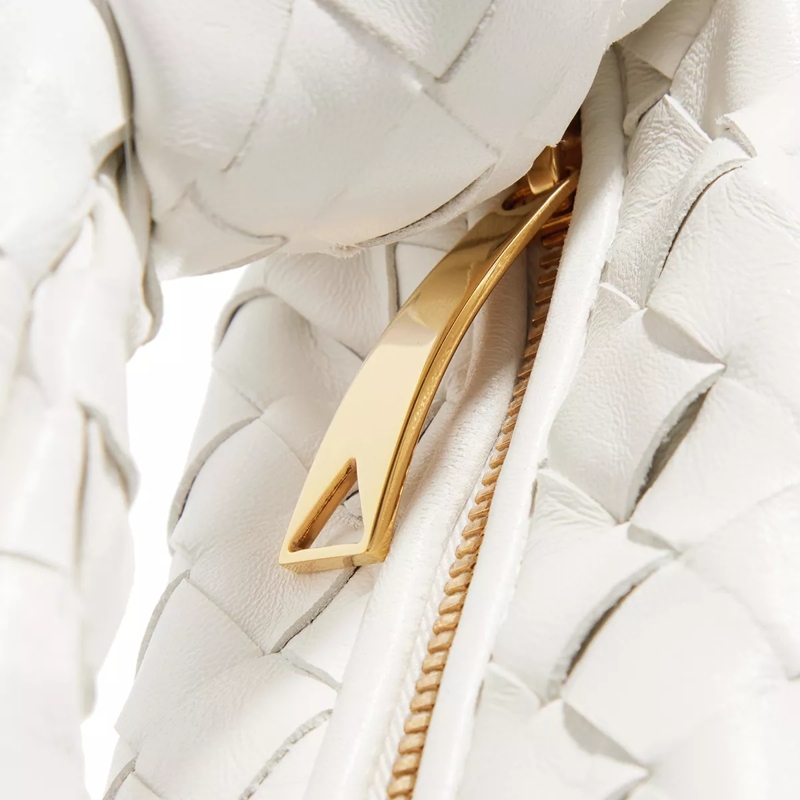 Bottega Veneta Hobo Bag Mini Jodie White(Image 4)