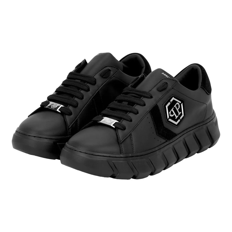 Philipp Plein Low-Top-Sneaker Lo-Top Turnschuhe Hexagon schwarz