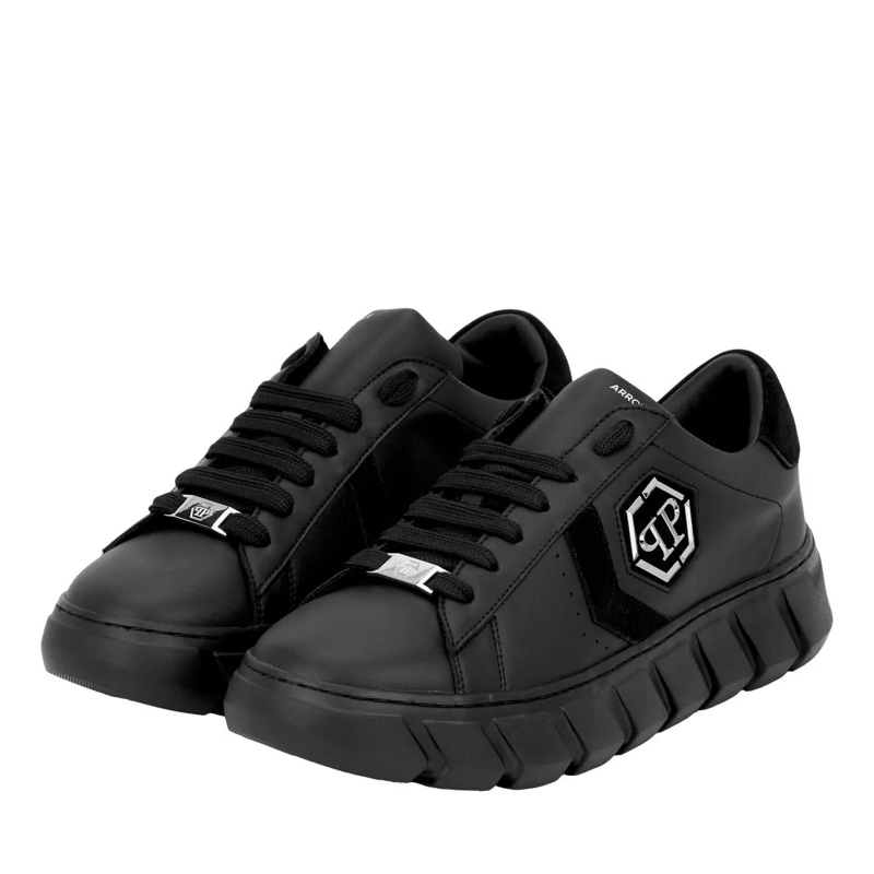 Philipp Plein Low-Top-Sneaker Lo-Top Turnschuhe Hexagon schwarz(Image 2)
