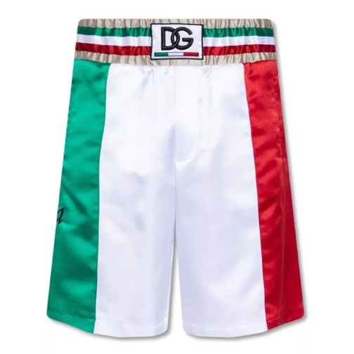 Dolce&Gabbana Satin Shorts Multicolor Short décontracté