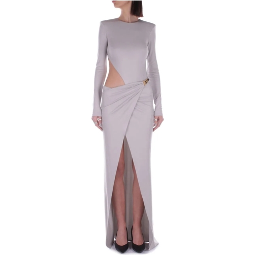 Elisabetta Franchi Midi-Kleider Red Carpet Dresses Silver silber