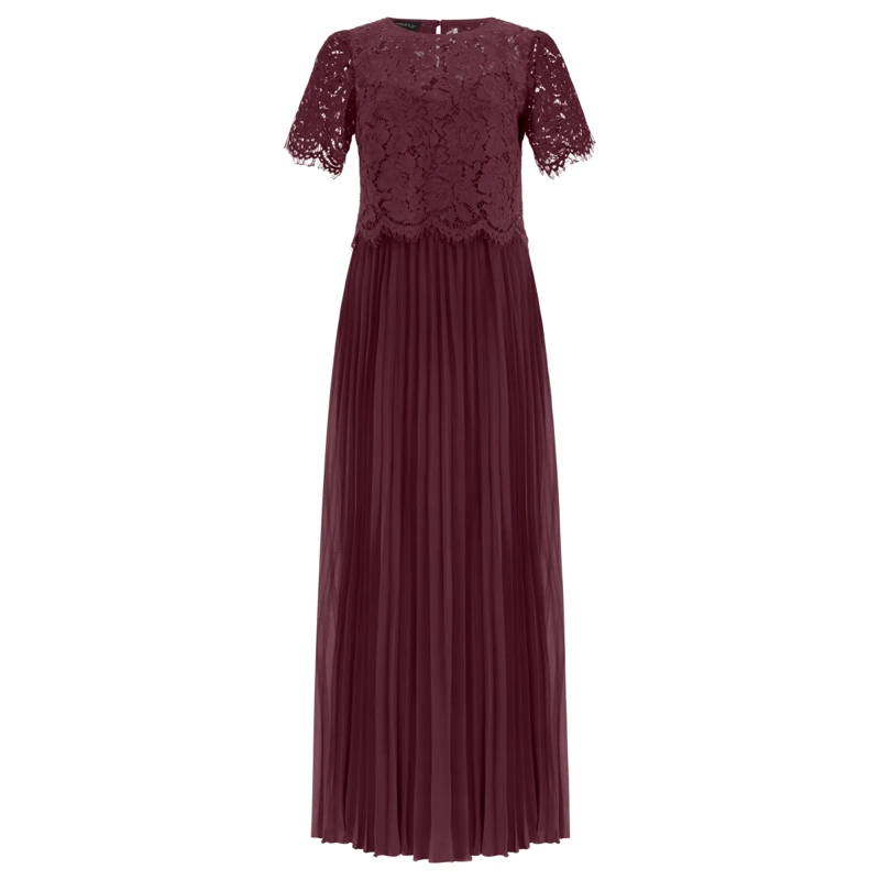 Apart Abendkleid Abendkleid mit Spitzenjacke rot