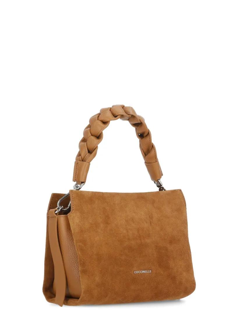 Coccinelle Shoppers Boheme Suede Shoulder Bag in bruin