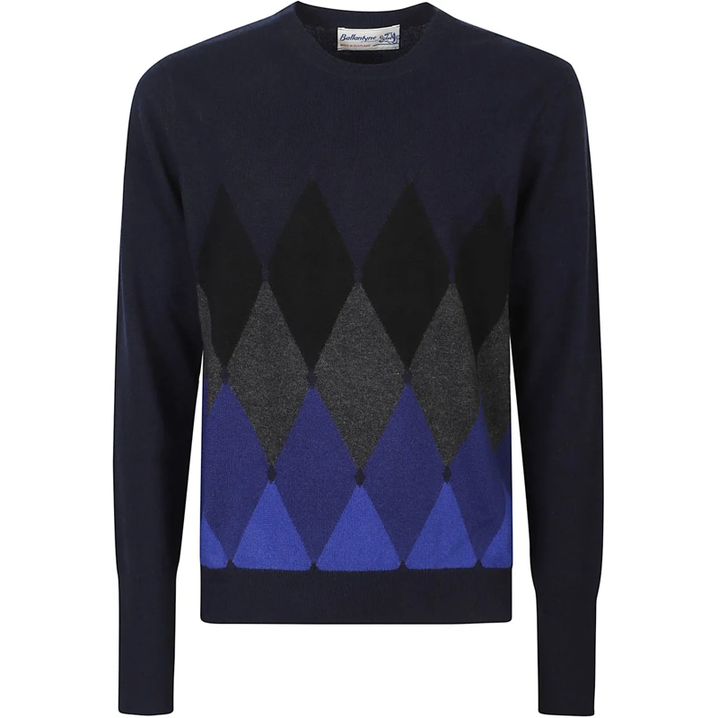Ballantyne  New Diamond Sweater Blue blau