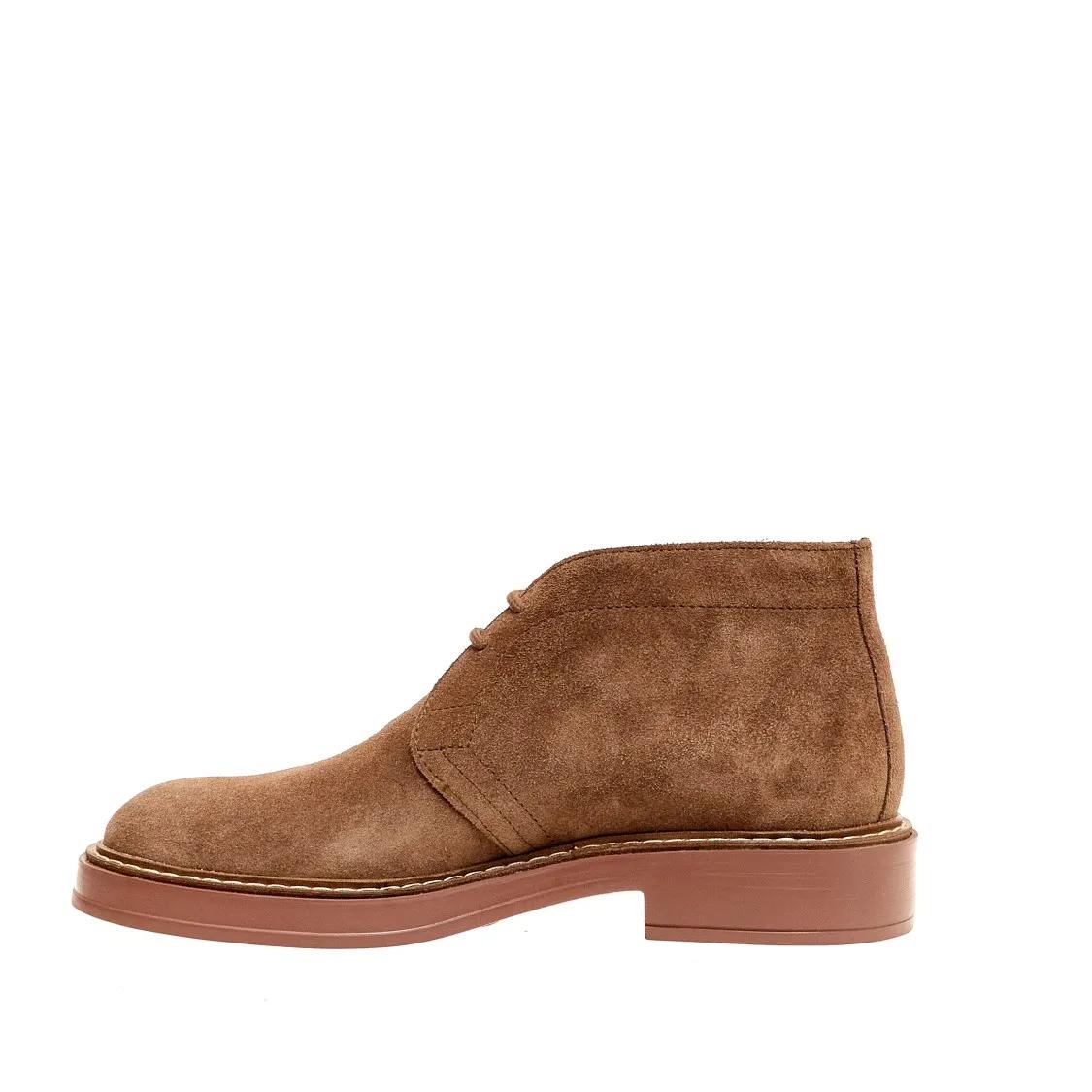 Thumbnail - Tod's Stiefel - Walnut Suede Ankle Boot With Extralight Brick Sole - Gr. 8_5 - in Braun - für Damen