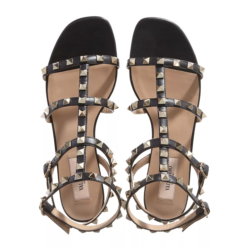 Valentino Garavani Römersandalen Rockstud Sandal Black(Image 4)