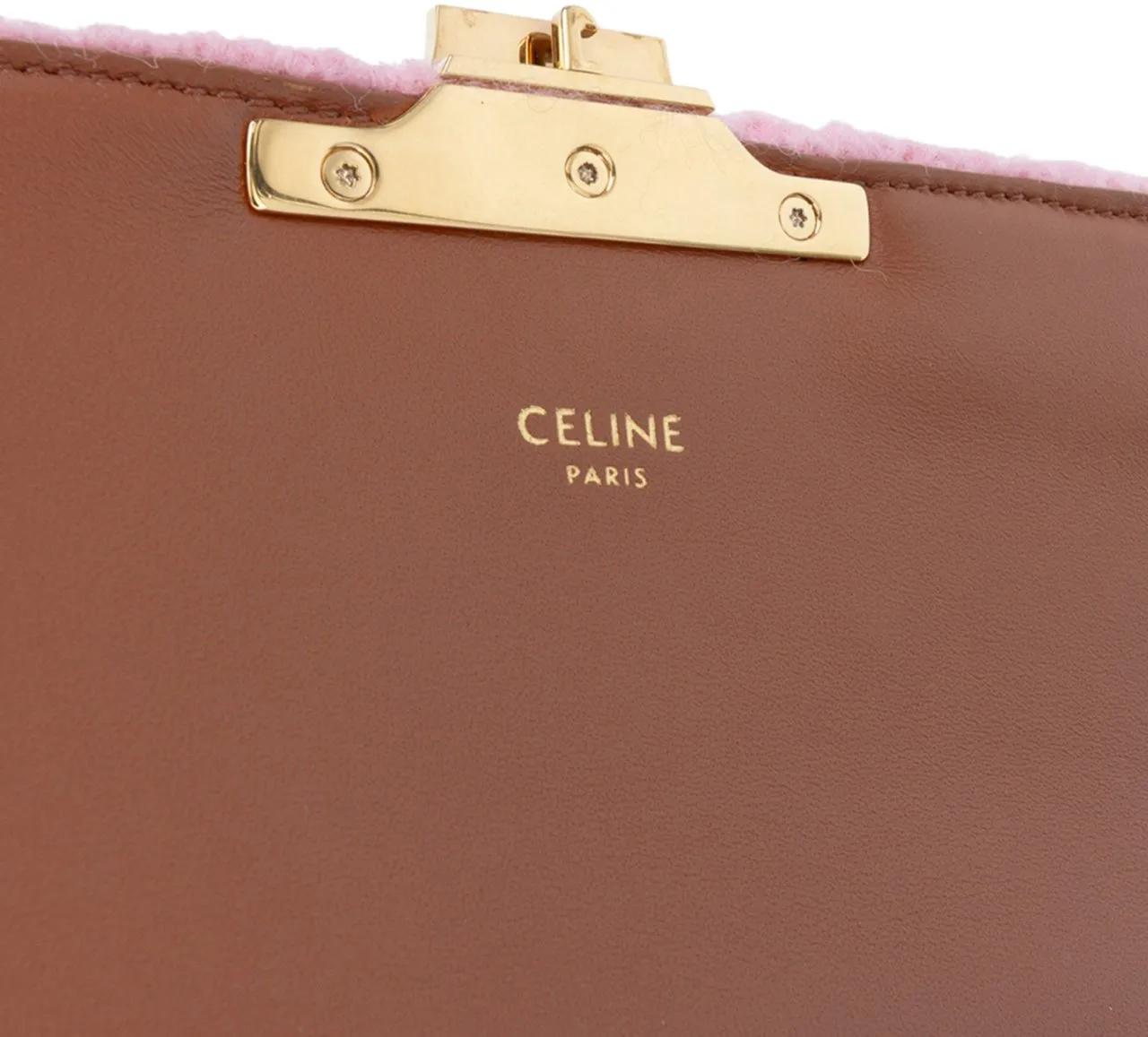 Thumbnail - Celine Hobo Bags - Tweed Claude Chain Shoulder Bag - Gr. unisize - in Gold - für Damen