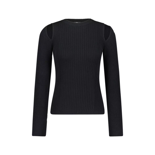 Riani Gerippter Pullover mit Cut-Outs 48103480918362 Schwarz 