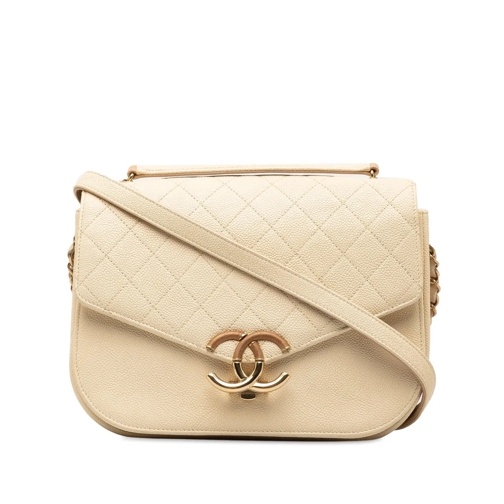 Chanel Sac à bandoulière 2018 Medium Caviar Paris Cuba Thread Around Flap braun (Image 2)